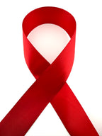 Rib-Row Ribbon 1.5 inch Cranberry Red