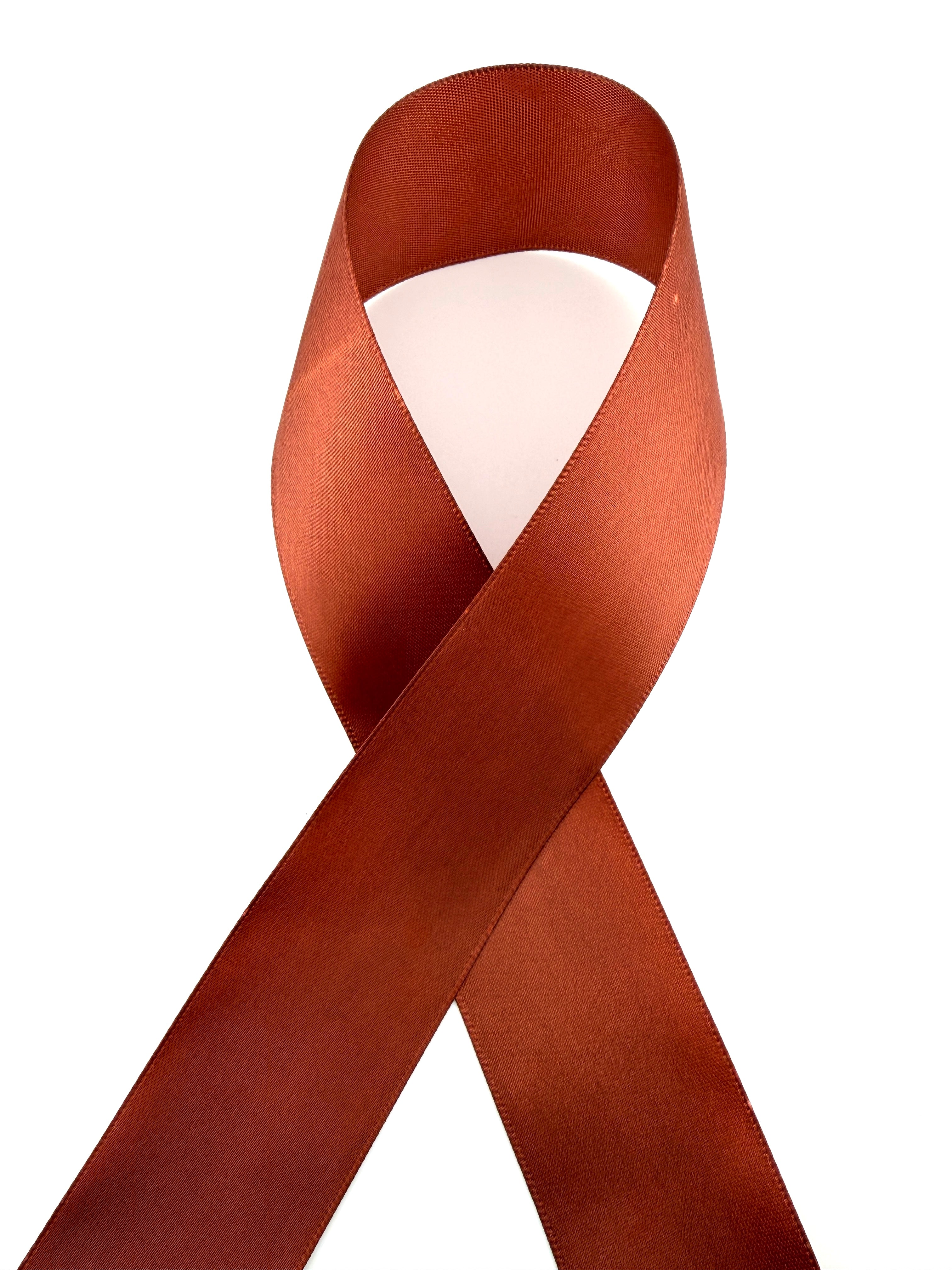 Rib-Row Ribbon 1.5 inch Burnt Umber Brown