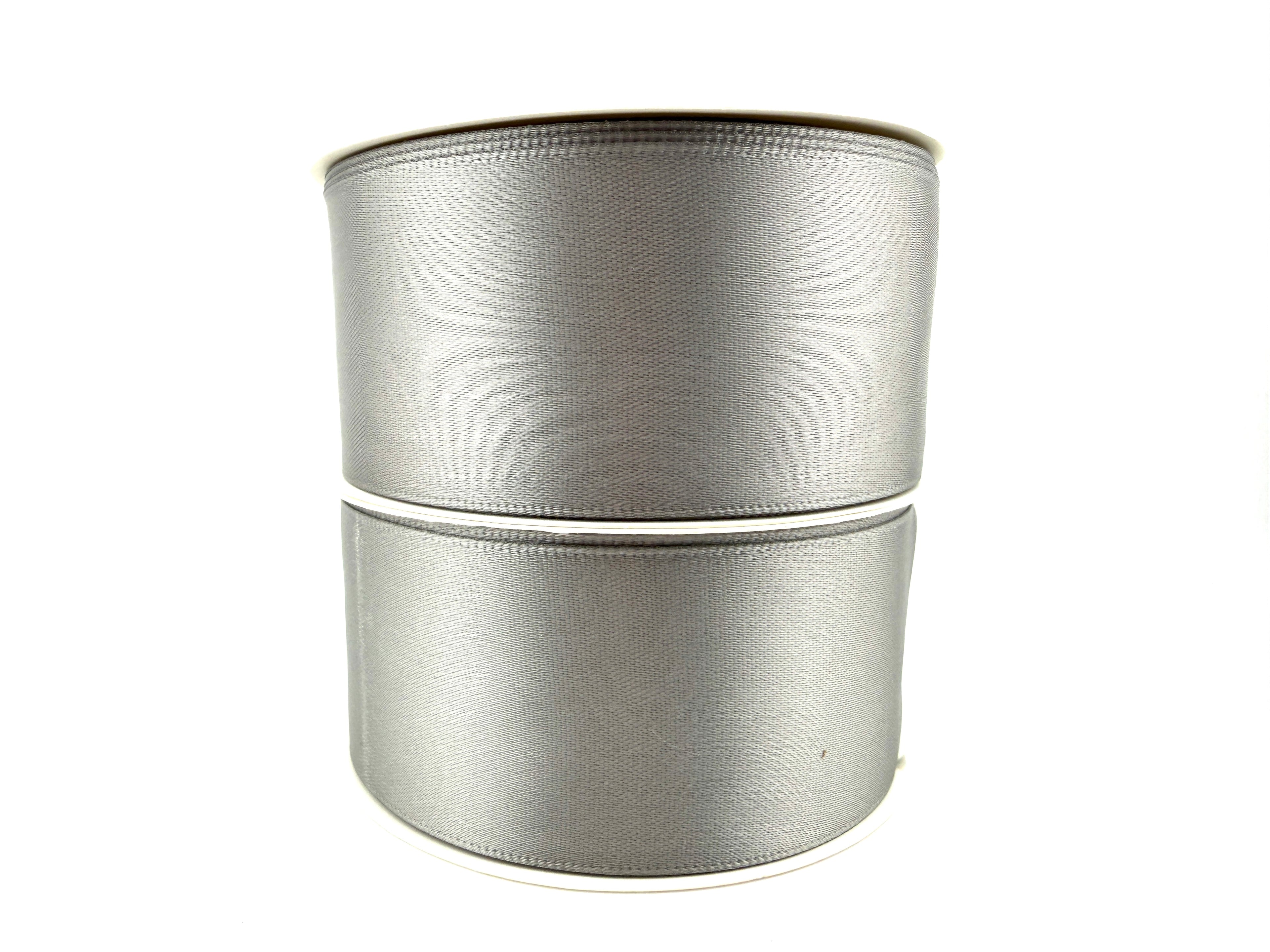 Rib-Row Ribbon 1.5 inch Silver