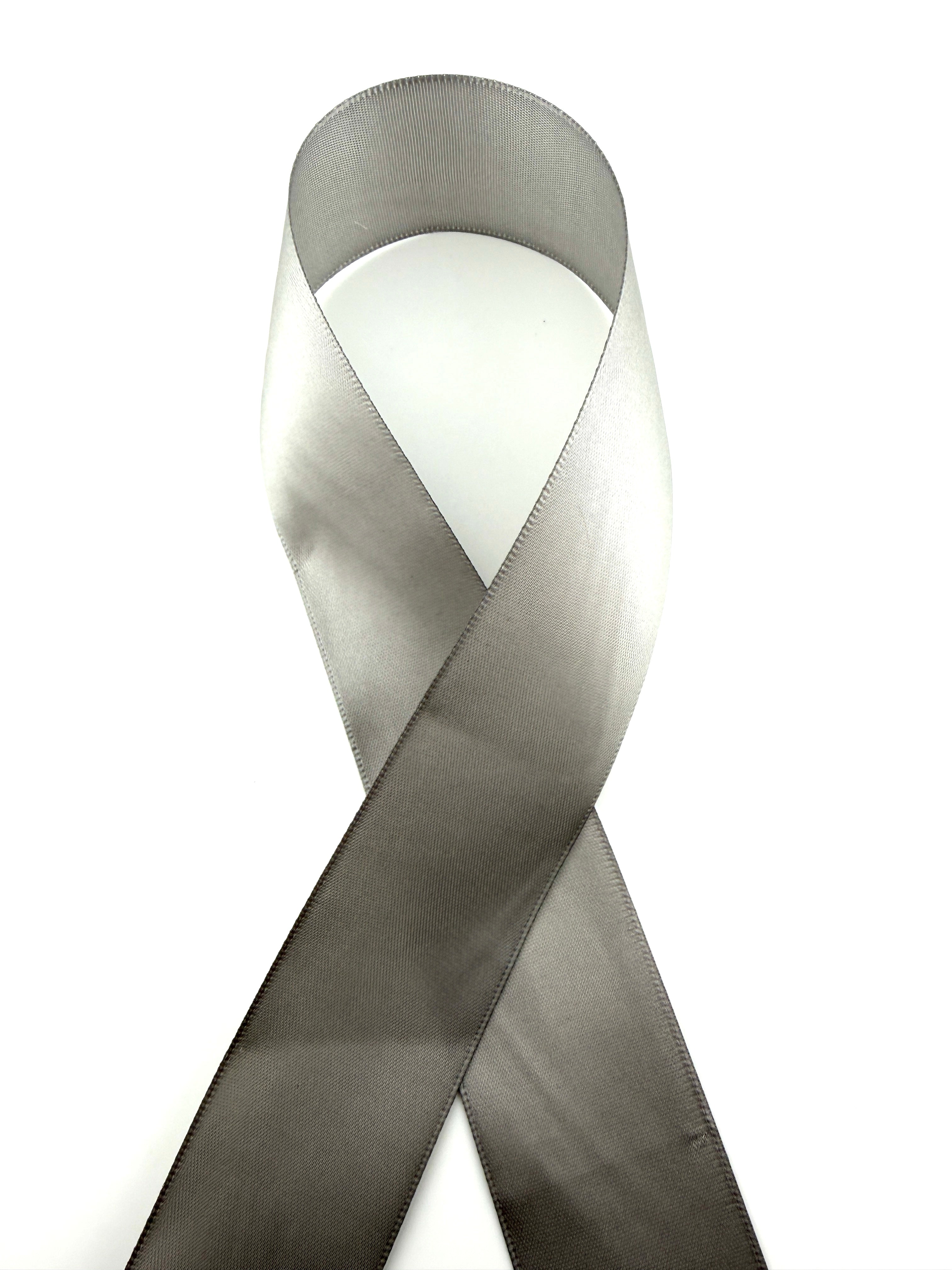 Rib-Row Ribbon 1.5 inch Silver