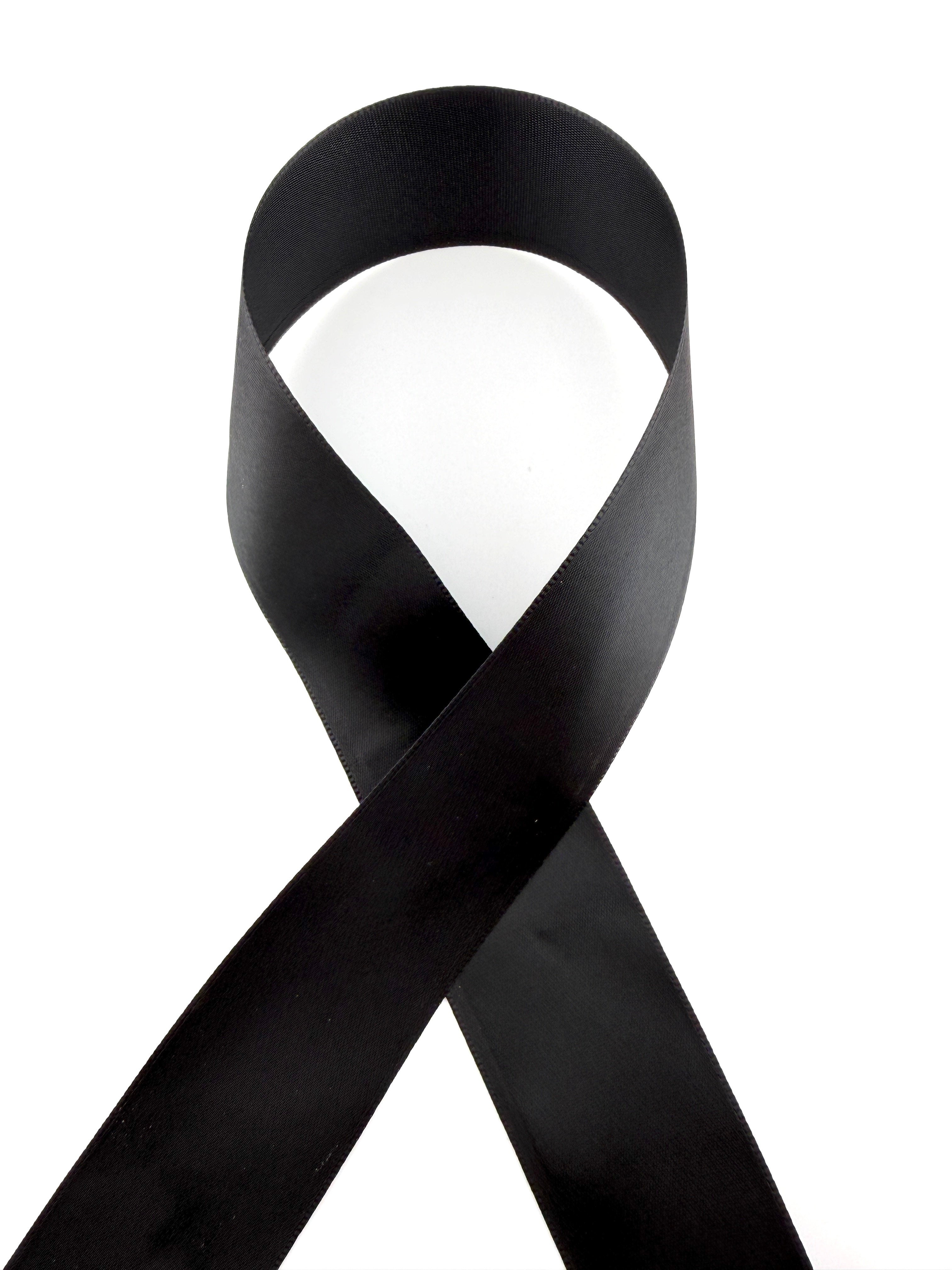 Rib-Row Ribbon 1.5 inch Black