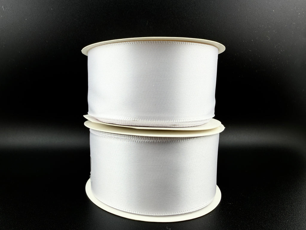 Rib-Row Ribbon 1.5 inch White