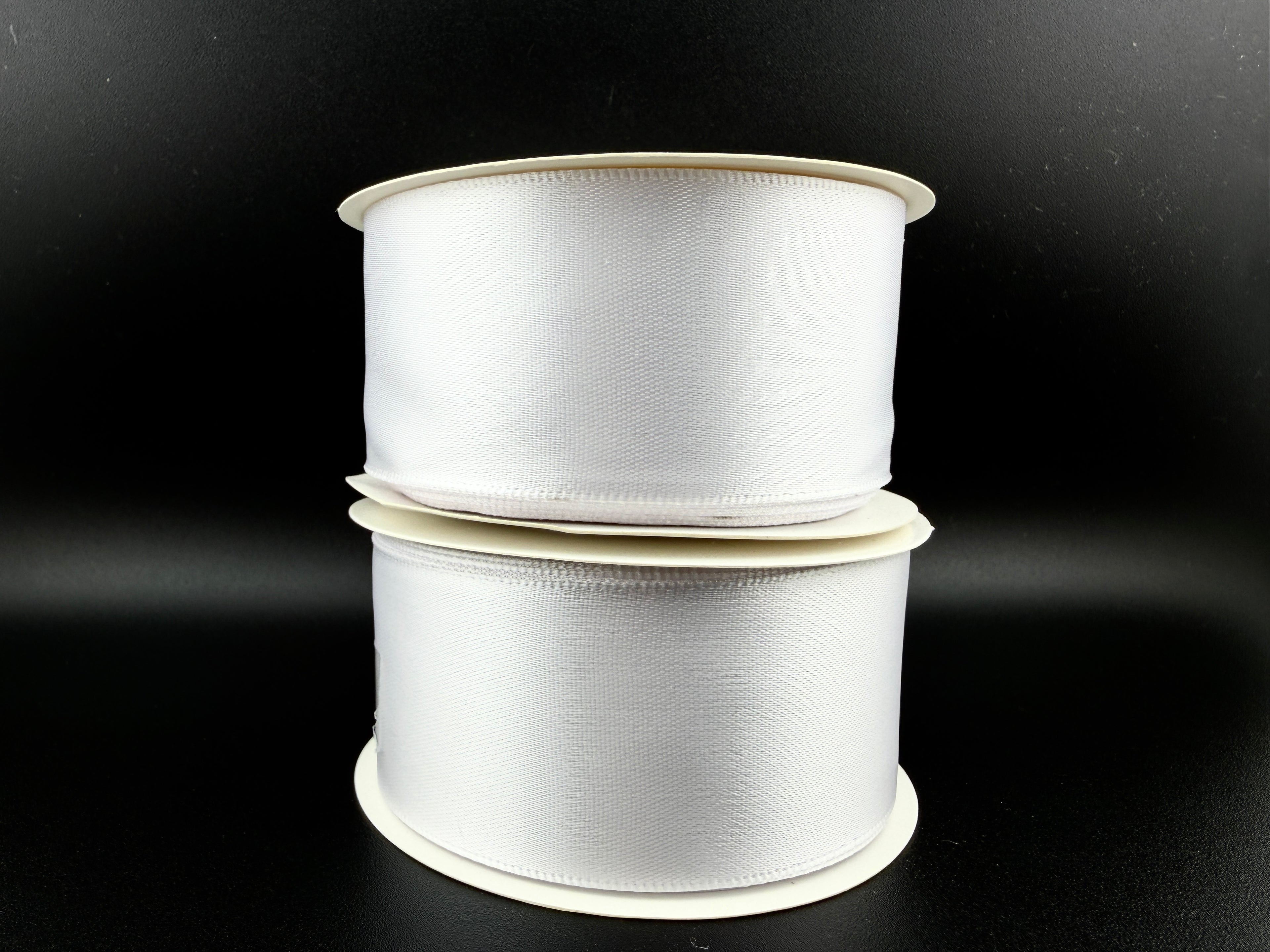 Rib-Row Ribbon 1.5 inch White