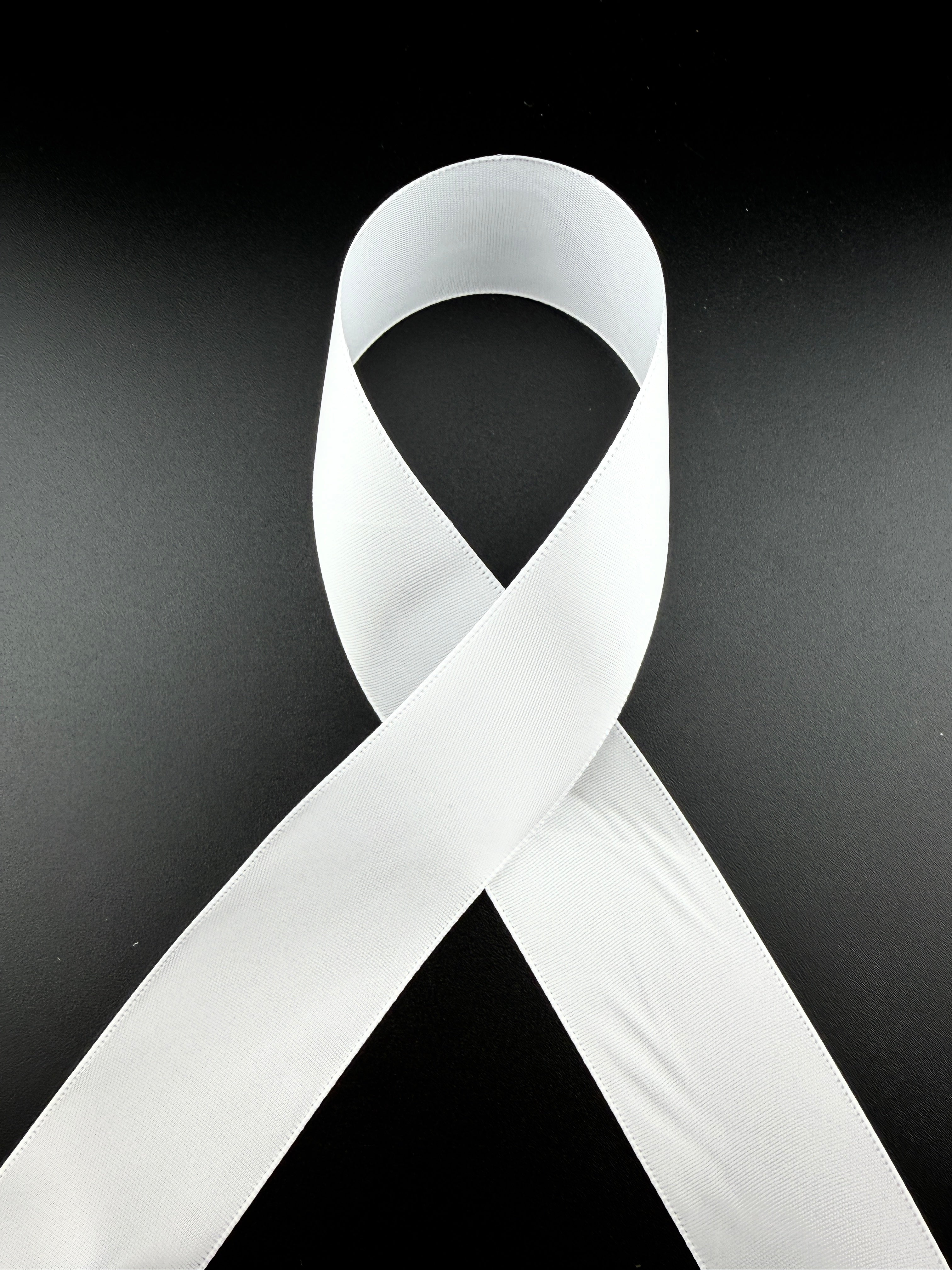 Rib-Row Ribbon 1.5 inch White