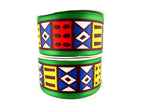 Rib-Row Ribbon 1.5 inch Green pattern