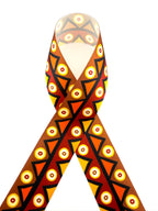 Rib-Row Ribbon 1.5 inch Brown Pattern