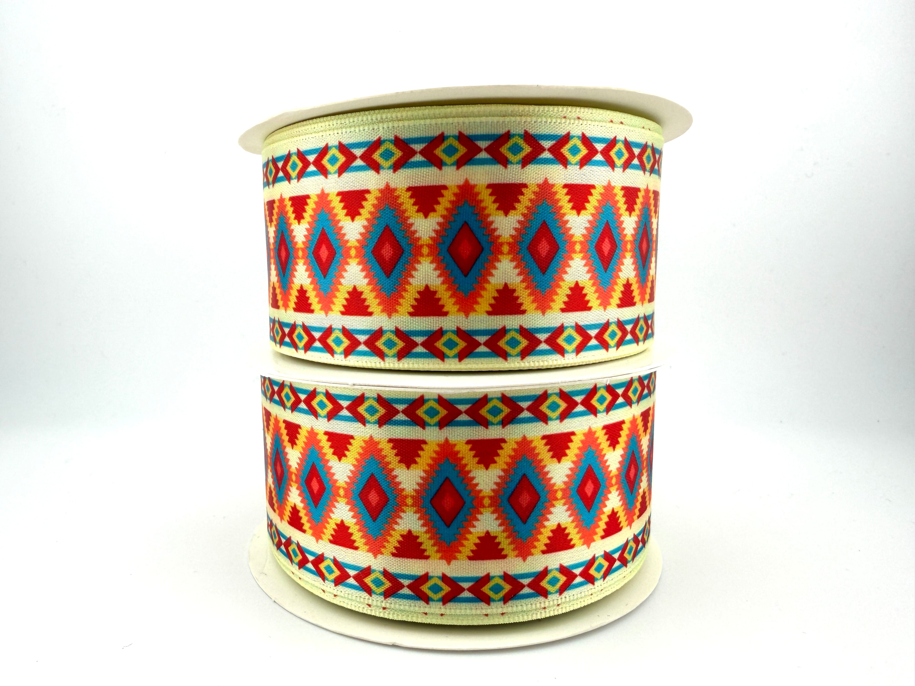 Rib-Row Ribbon 1.5 inch Yellow Pattern