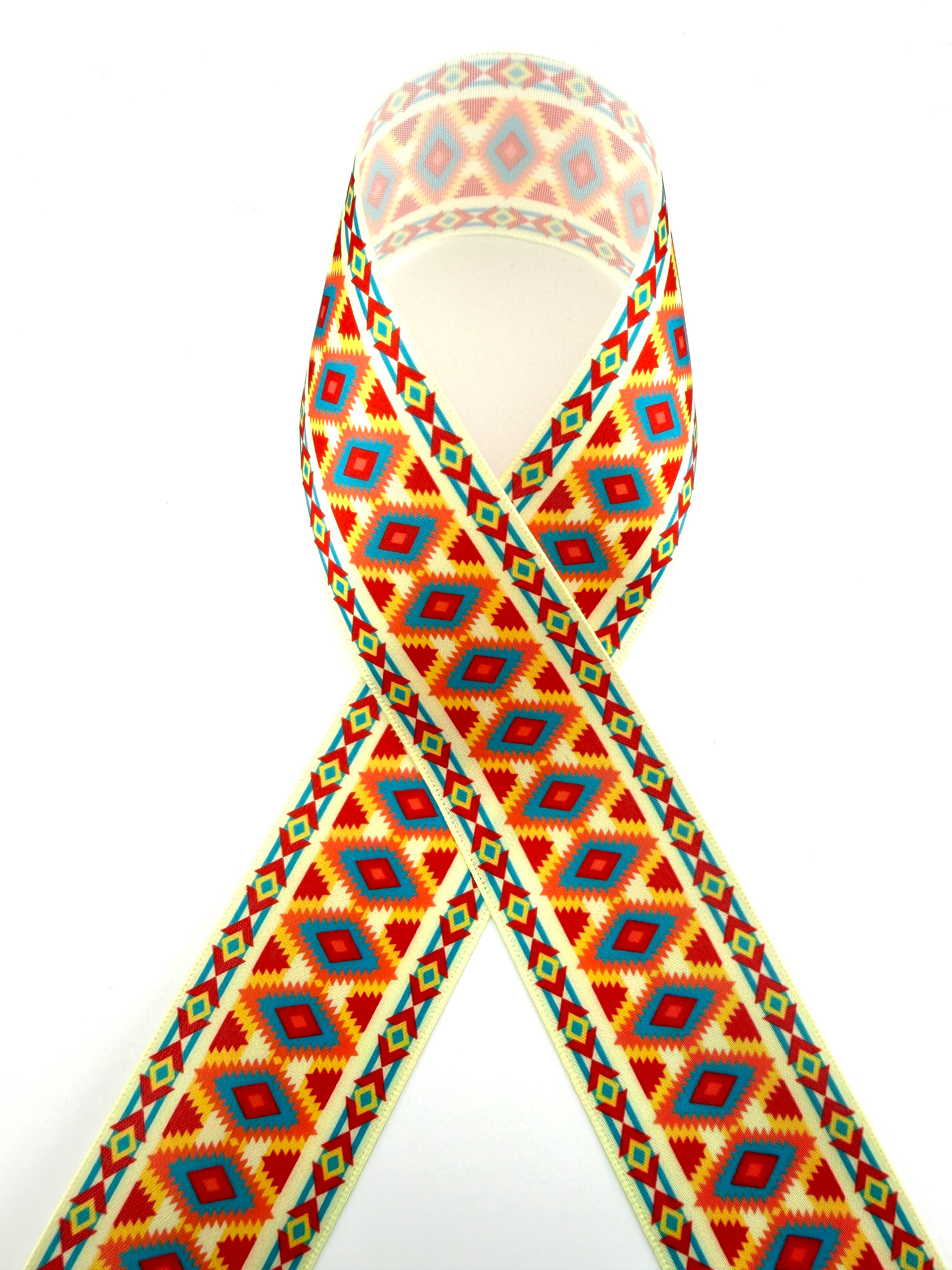 Rib-Row Ribbon 1.5 inch Yellow Pattern