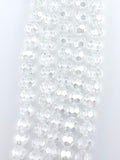 8mm Glass faceted round Beads Crystal Clear