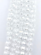 8mm Glass faceted round Beads Crystal Clear