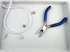 6mm Glass Faceted Round Beads Transparent light Pink