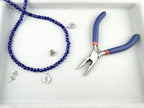 6mm Glass faceted round Beads Blue