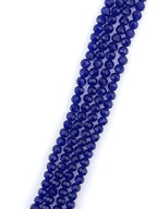 6mm Glass faceted round Beads Blue