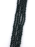 8mm Glass Faceted Rondelle Beads Dark Green