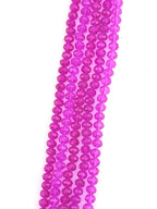8mm Glass Faceted Rondelle Beads Purple