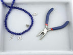 8mm Glass Faceted Rondelle Beads Blue