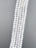 8mm Glass Faceted Rondelle Beads Crystal Luster Shine