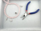 8mm Glass Faceted Rondelle Beads Crystal Pink