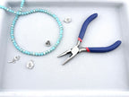 6mm Glass Faceted Rondelle Beads Turquoise Blue