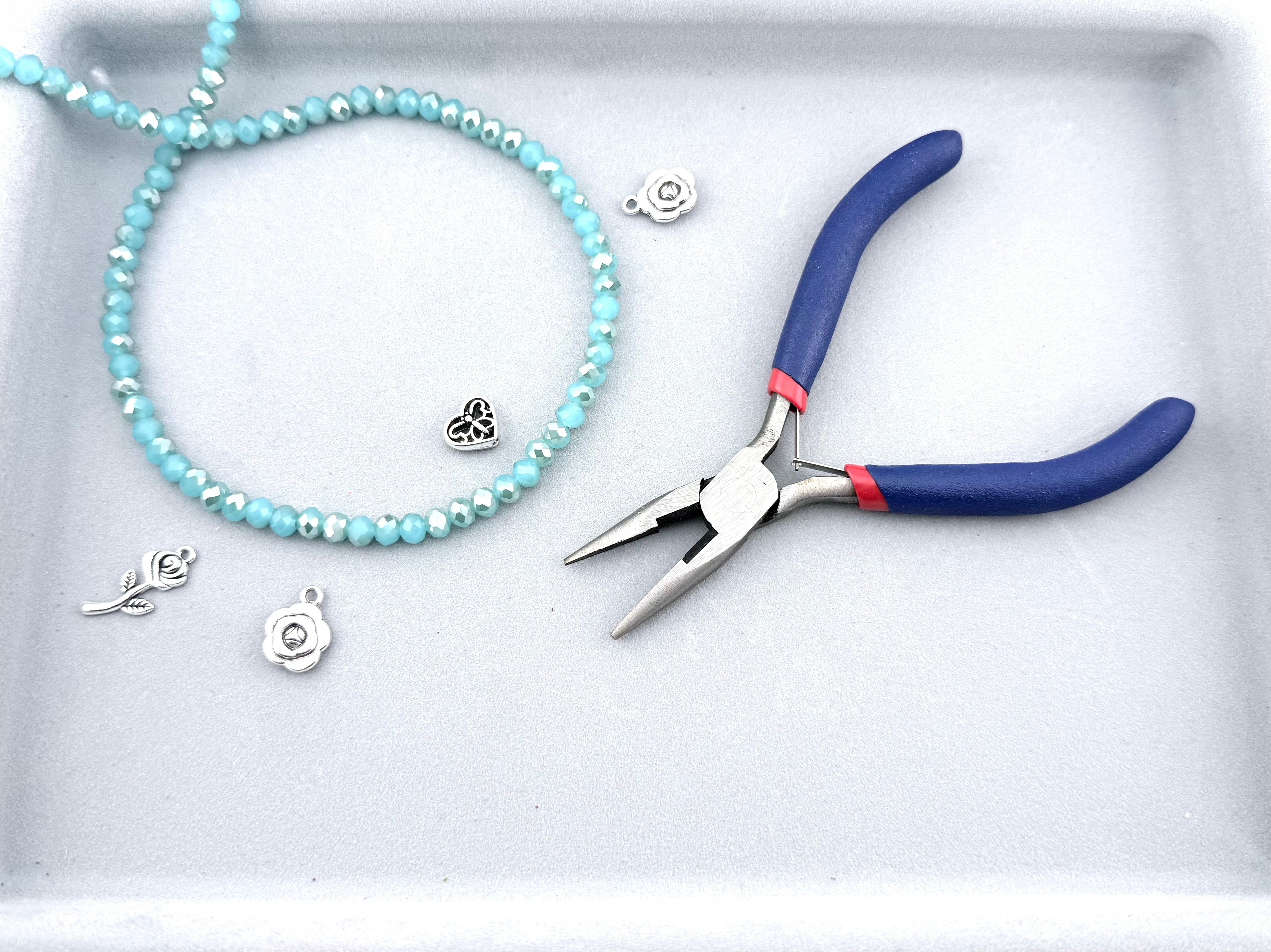 6mm Glass Faceted Rondelle Beads Turquoise Blue