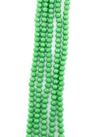 6mm Glass Faceted Rondelle Beads Green