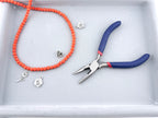 6mm Glass Faceted Rondelle Beads Orange