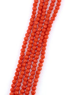 6mm Glass Faceted Rondelle Beads Orange