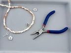 6mm Glass Faceted Rondelle Beads White-Brown