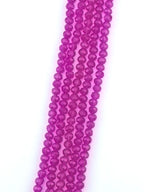 6mm Glass Faceted Rondelle Beads Purple