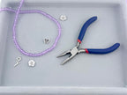 6mm Glass Faceted Rondelle Beads Light Purple