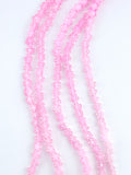6.5mm Glass Flower Beads Pink