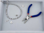 6mm Squashed Faceted Glass Beads Strand Crystal