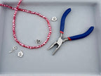 6mm Faceted Glass Bicone Beads Strand Red