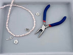 6mm Faceted Glass Bicone Beads Strand Pink