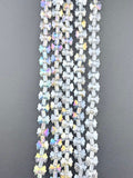 7-10mm Faceted Glass AB Butterfly Beads