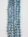 7-10mm Faceted Glass Butterfly Beads Blue