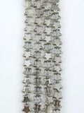 8mm Glass Star Beads Strand Grey
