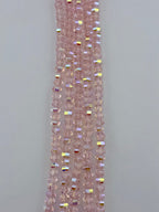6mm Glass Rondelle Beads Pink