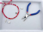 6mm Glass Rondelle Beads Red
