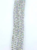 6mm Glass Rondelle Beads Purple