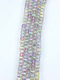 8mm Glass Rondelle Beads Dark Gray