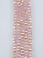 8mm Glass Rondelle Beads Dark Pink