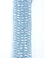 8mm Glass Faceted Rondelle  Beads Gray
