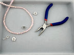 6mm Glass Round Faceted Beads Pink