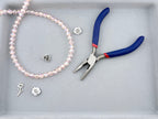8mm Glass Round Faceted Beads Pink
