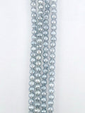 6mm Glass Faceted Round Beads Gray