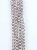 6mm Faceted Glass  Rondelle Beads Strand Mauve