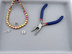 8mm Faceted Glass Heart Beads Strand Purple