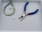 8mm Faceted Glass Heart Beads Strand Metallic Green
