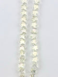 8mm Glass Star Beads Strand Yellow